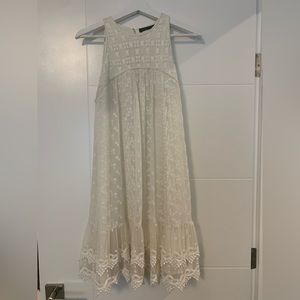 Zara sweet white midi dress